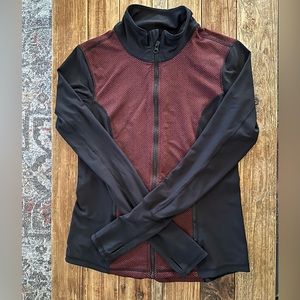 Zip up stretchy activewear long sleeve. Size S.